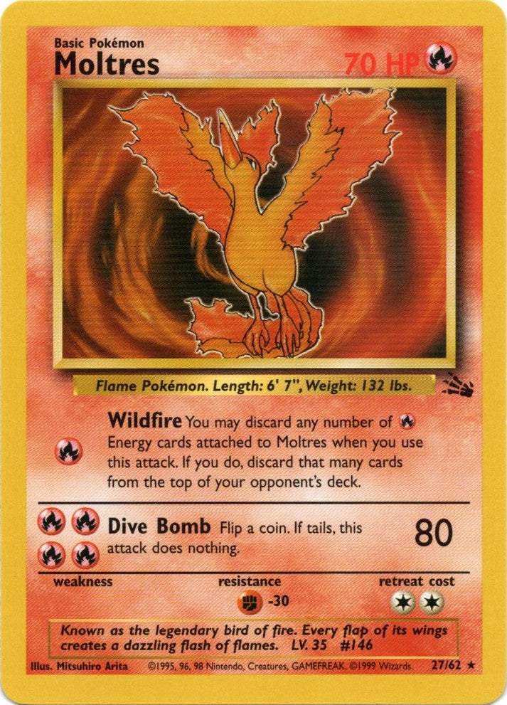 Moltres (27/62) [Fossil Unlimited] 