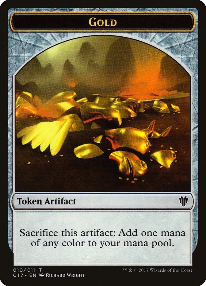 Dragon (006) // Gold Double-Sided Token [Order 2017 Tokens] 