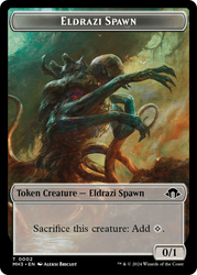 Eldrazi Scion // Eldrazi Spawn Double-Sided Token [Modern Horizons 3 Commander Tokens] 
