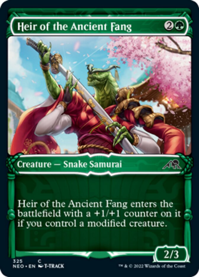 Heir of the Ancient Fang (Showcase Samurai) [Kamigawa: Neon Dynasty] 