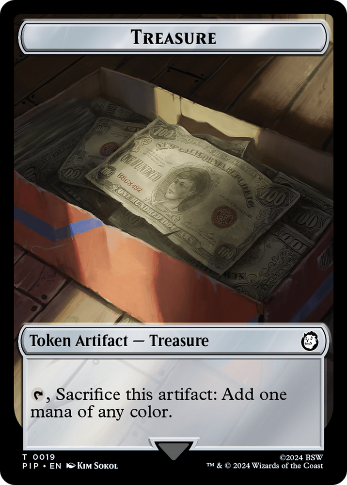 Copy // Treasure (019) Double-Sided Token [Fallout Tokens] 