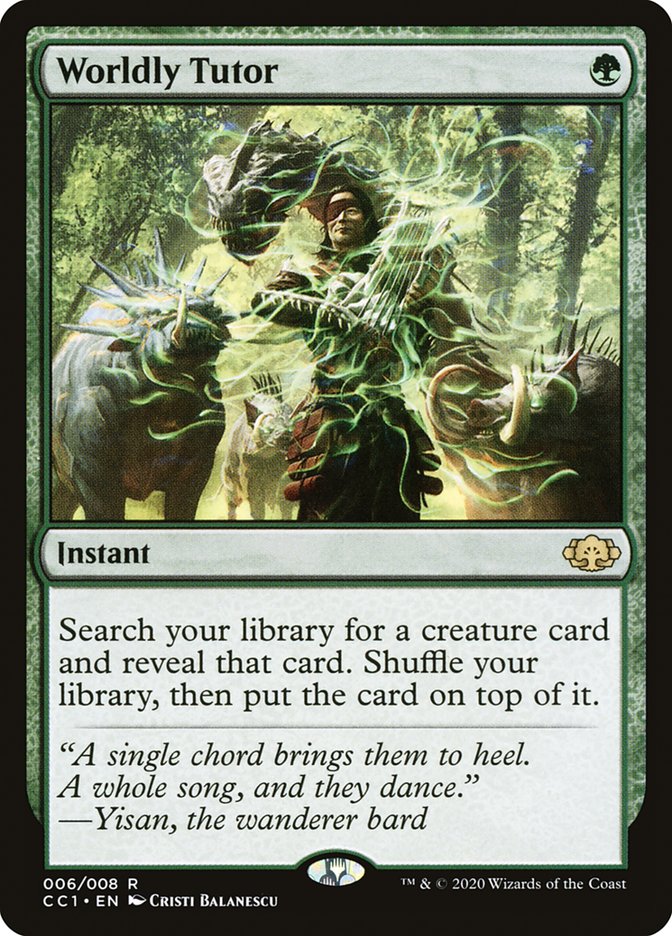Worldly Tutor [Commander Collection: Green] 