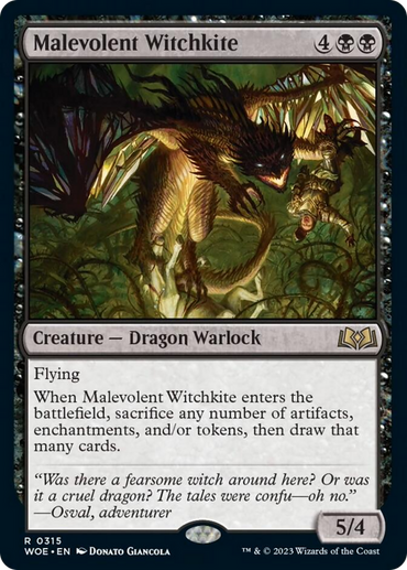 Malevolent Witchkite [Wilds of Eldraine] 