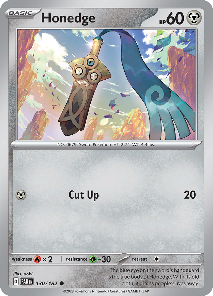 Honedge (130/182) [Scarlet &amp; Violet: Paradox Rift] 