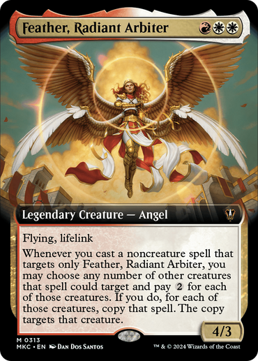 Feather, Radiant Arbiter (Extended Art) [Murders at Karlov Manor Commander] 