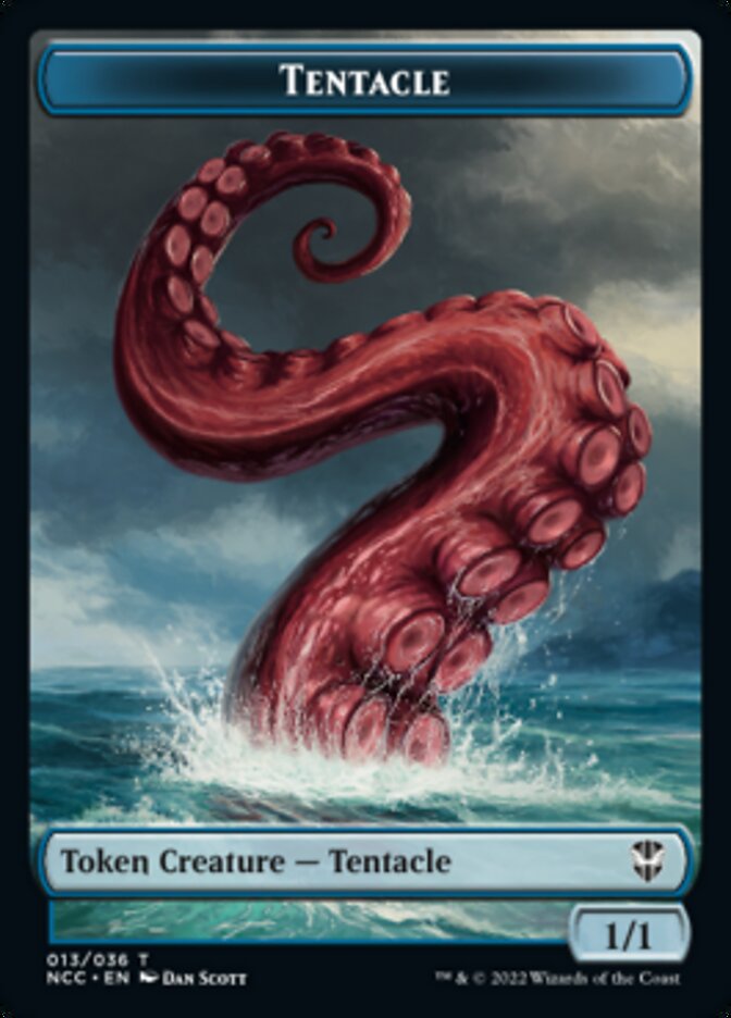Tentacle // Champion of Wits Double-Sided Token [Streets of New Capenna Commander Tokens] 