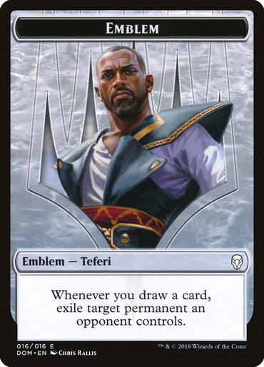 Teferi, Hero of Dominaria Emblem [Dominaria Tokens] 