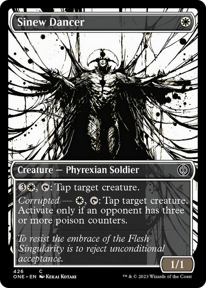 Sinew Dancer (Showcase Ichor Step-and-Compleat Foil) [Phyrexia: All Will Be One] 