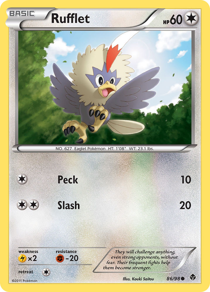Rufflet (86/98) [Black &amp; White: Emerging Powers] 