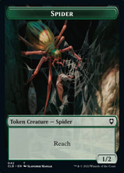 Spider // Insect Double-Sided Token [Commander Legends: Battle for Baldur's Gate Tokens] 