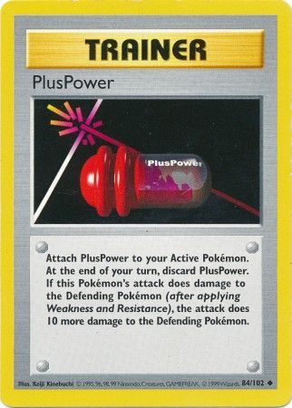 PlusPower (84/102) [Base Set Shadowless Unlimited] 