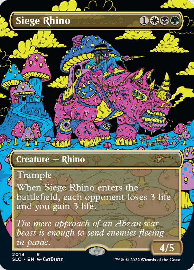 Siege Rhino (Borderless) [Secret Lair 30th Anniversary Countdown Kit] 