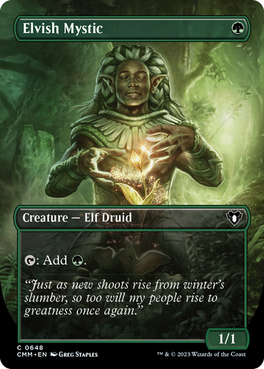 Elvish Mystic (Borderless Alternate Art) [Order Masters] 