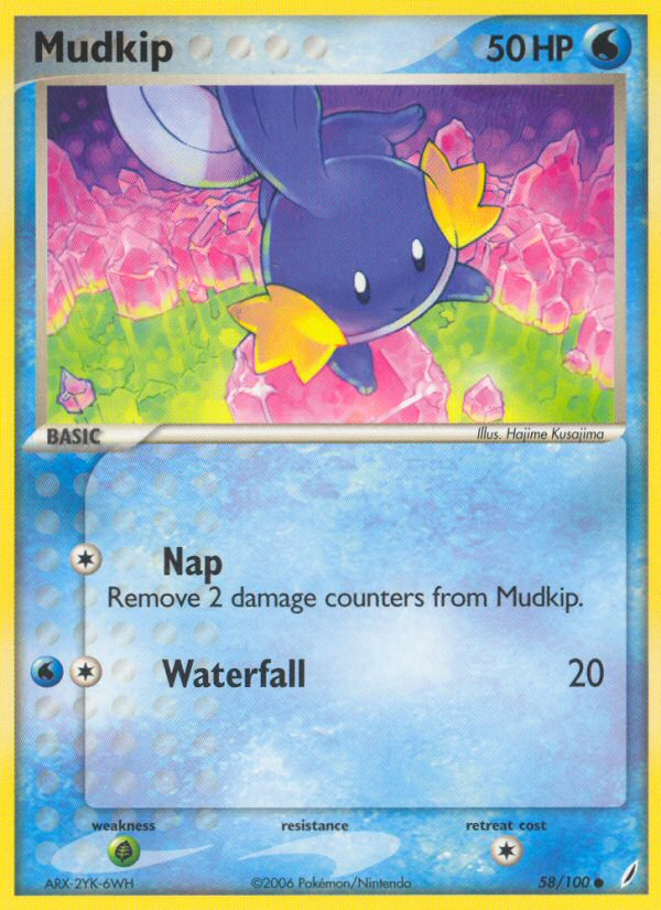 Mudkip (58/100) [EX: Crystal Guardians] 