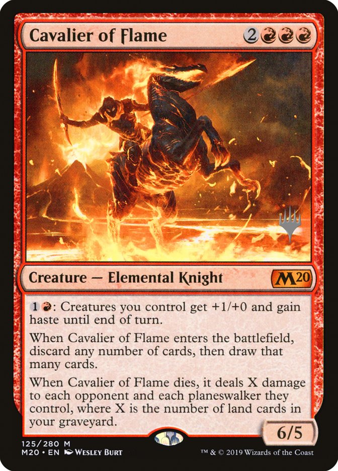 Cavalier of Flame (Promo Pack) [Core Set 2020 Promos] 