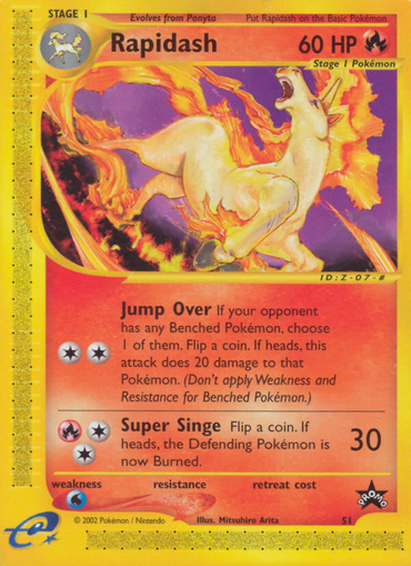 Rapidash (51) [Wizards of the Coast: Black Star Promos] 