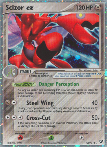 Scizor ex (108/115) [EX: Unseen Forces] 