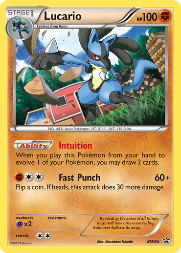Lucario (BW85) [Black &amp; White: Black Star Promos] 