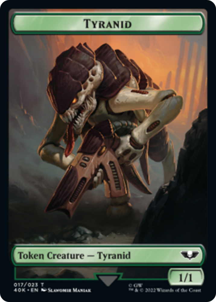 Tyranid (17) // Tyranid (18) Double-Sided Token [Warhammer 40,000 Tokens] 