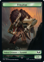 Tyranid (17) // Tyranid (18) Double-Sided Token [Warhammer 40,000 Tokens] 