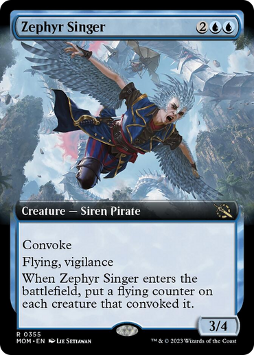 Zephyr Singer (Extended Art) [March of the Machine] 