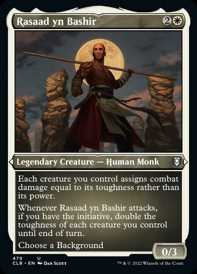 Rasaad yn Bashir (Foil Etched) [Commander Legends: Battle for Baldur's Gate] 