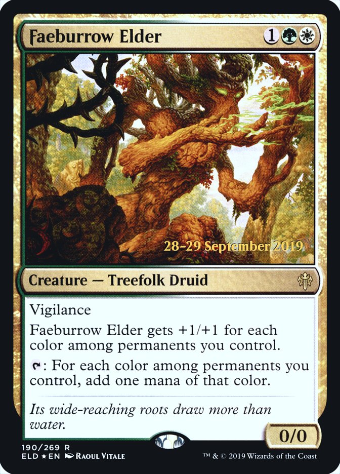Faeburrow Elder [Throne of Eldraine Prerelease Promos] 