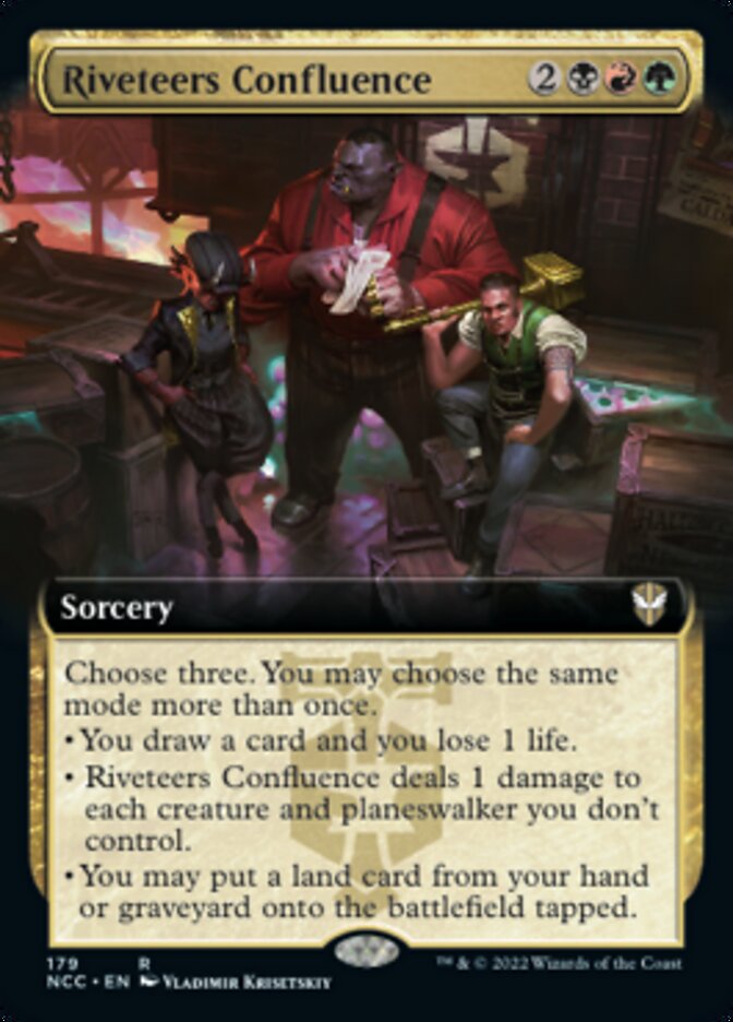 Riveteers Confluence (Extended Art) [Streets of New Capenna Commander] 