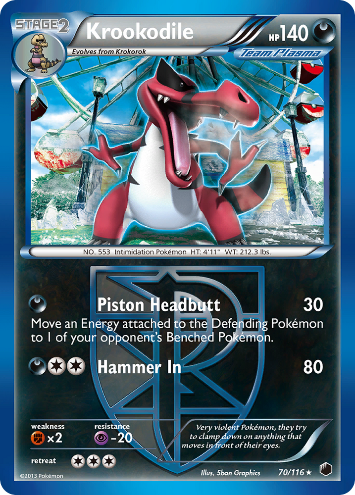 Krookodile (70/116) [Black &amp; White: Plasma Freeze] 