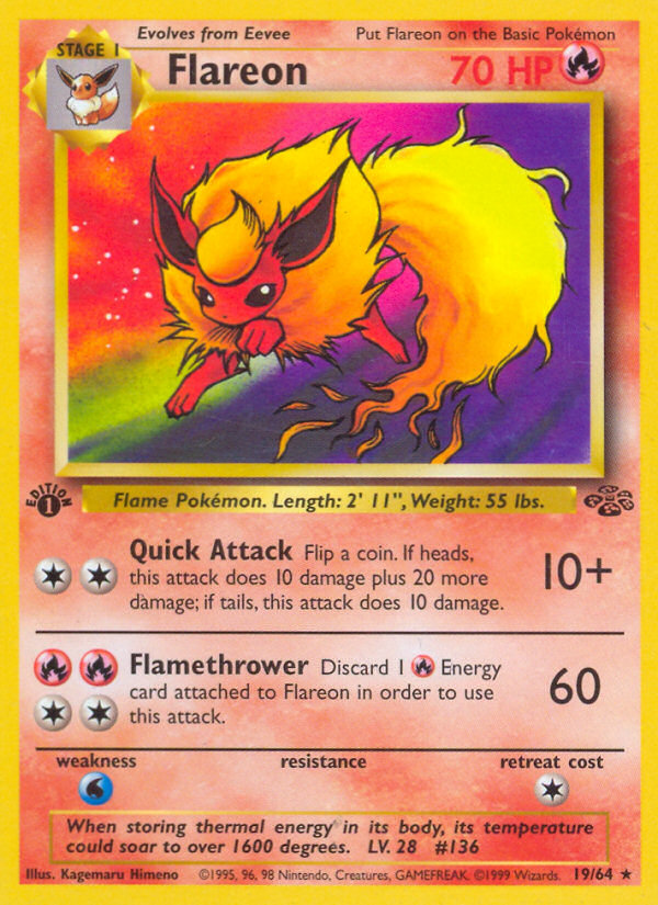 Flareon (19/64) [Jungle 1st Edition] 