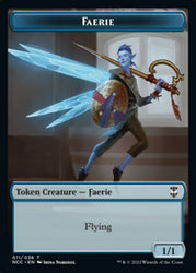 Faerie // Rogue Double-Sided Token [Streets of New Capenna Commander Tokens] 