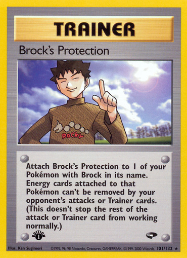 Brock's Protection (101/132) [Gym Challenge 1st Edition] 