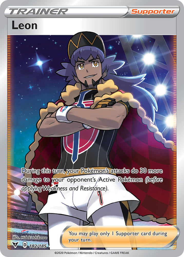 Leon (182/185) [Sword &amp; Shield: Vivid Voltage] 