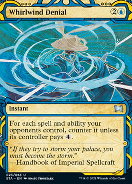 Whirlwind Denial (Foil Etched) [Strixhaven: School of Mages Mystical Archive] 