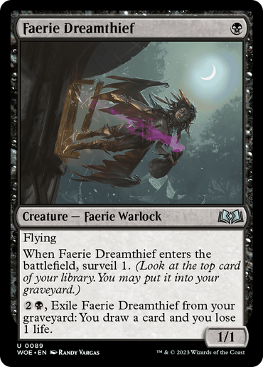 Faerie Dreamthief [Wilds of Eldraine] 