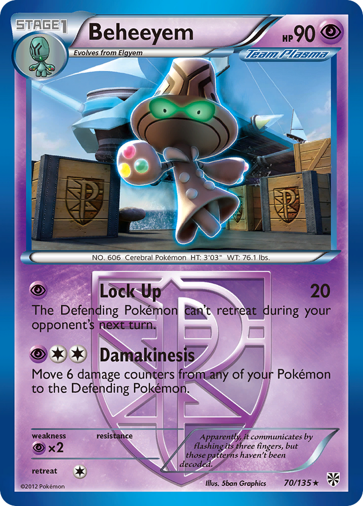 Beheeyem (70/135) [Black &amp; White: Plasma Storm] 