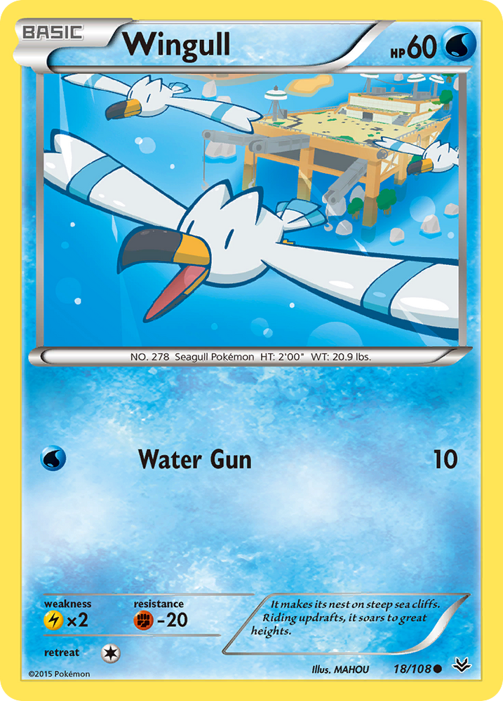 Wingull (18/108) [XY: Roaring Skies] 