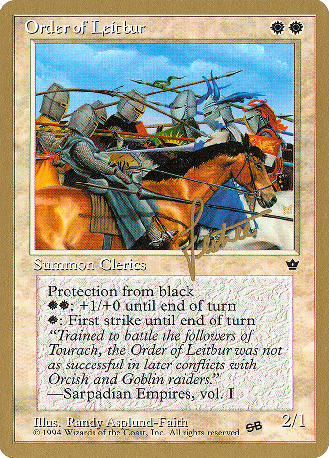 Order of Leitbur (Group) (Bertrand Lestree) (SB) [Pro Tour Collector Set] 