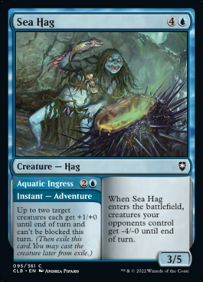Sea Hag // Aquatic Ingress [Commander Legends: Battle for Baldur's Gate] 