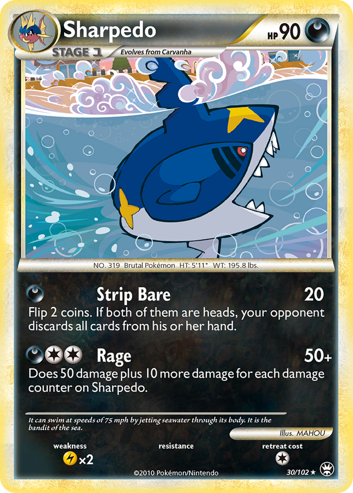 Sharpedo (30/102) [HeartGold &amp; SoulSilver: Triumphant] 