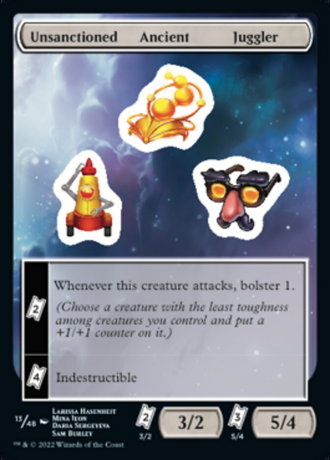 Unsanctioned Ancient Juggler [Unfinity Stickers] 