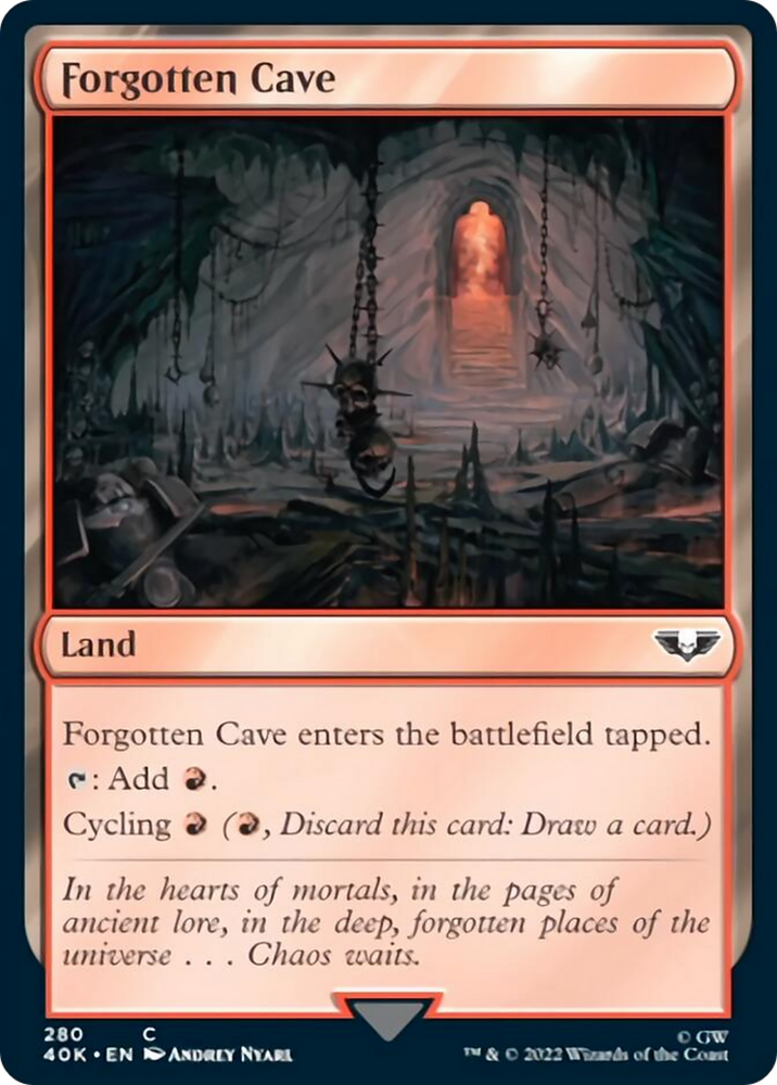 Forgotten Cave (Surge Foil) [Warhammer 40,000] 