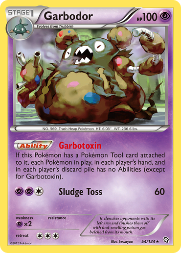 Garbodor (54/124) [Black &amp; White: Dragons Exalted] 