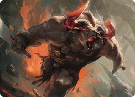 Furious Bellow Art Card [Dominaria United Art Series] 