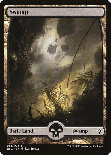 Swamp (261) (Full Art) [Battle for Zendikar] 