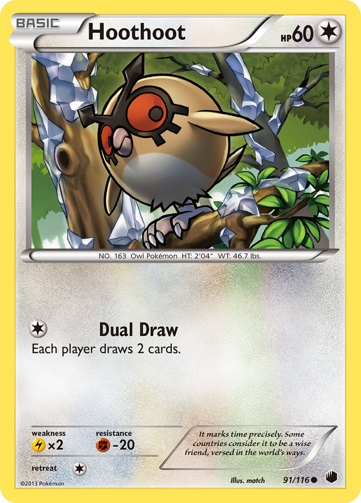 Hoothoot (91/116) [Black &amp; White: Plasma Freeze] 