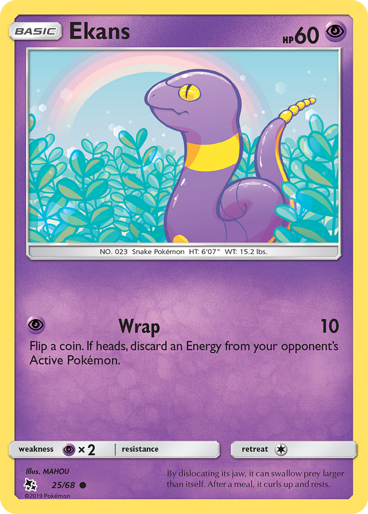 Ekans (25/68) [Sun &amp; Moon: Hidden Fates] 