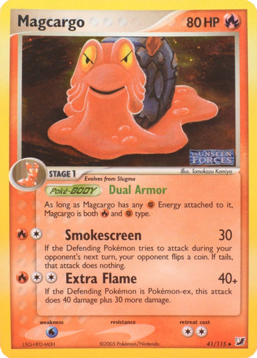 Magcargo (41/115) (Stamped) [EX: Unseen Forces] 