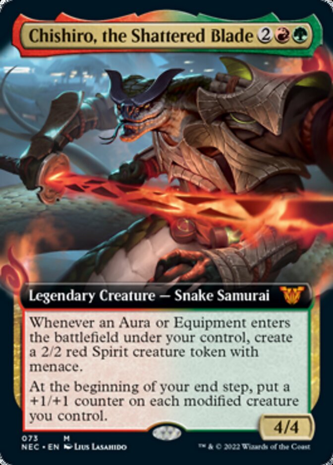 Chishiro, the Shattered Blade (Extended Art) [Kamigawa: Neon Dynasty Commander] 