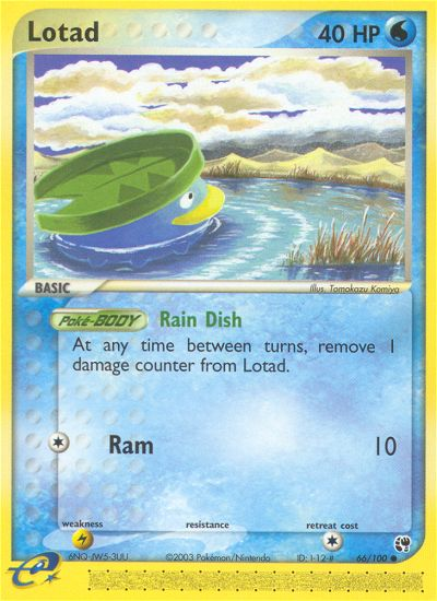 Lotad (66/100) [EX: Sandstorm] 